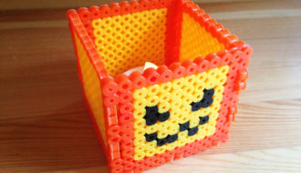 Perler/Hama Jack-o-lantern Box