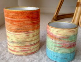 Yarn Wrapped Containers